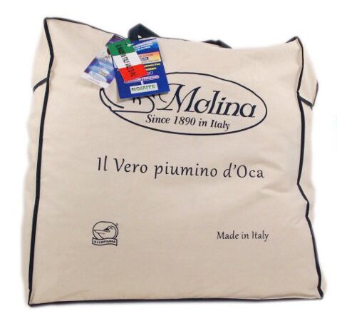 100% Piumino d'oca vergine Siberiano matrimoniale MOLINA MAXI KING size 250x220 PERLA 4 punti calore + Omaggio tavoletta profumo armadi by biancocasa