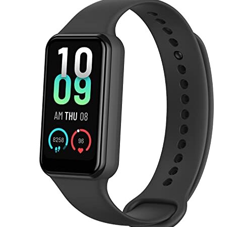 Amazfit Band 7 Smartwatch Fitness Tracker, 120+ Modalità Sportive, Durata della Batteria di 18 Giorni, SpO2, Cardiofrequenzimetro 24h, AMOLED da 1,47", 5 ATM Impermeabile, Contapassi