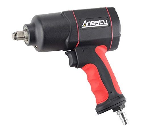 AVVITATORE AD IMPULSI PNEUMATICO 1/2" PISTOLA ARIA COMPRESSA MAX 1700Nm PROFESSIONALE AVVITATORE REVERSIBILE AD ARIA COMPRESSA A IMPULSI, DOPPIO MARTELLO IN COMPOSITO