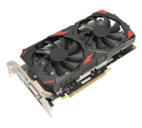 Bewinner 2022 La più Recente Scheda Grafica RX 580 per Giochi, Schede Grafiche per Computer GDDR5 da 8 GB a 256 Bit con 2 Ventole di Raffreddamento, Supporto 8K/16x PCI Express 3.0/DP/HDMI/DVI