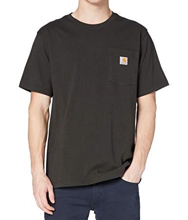 Carhartt Pocket Short-Sleeve T-Shirt, Peat, M Uomo