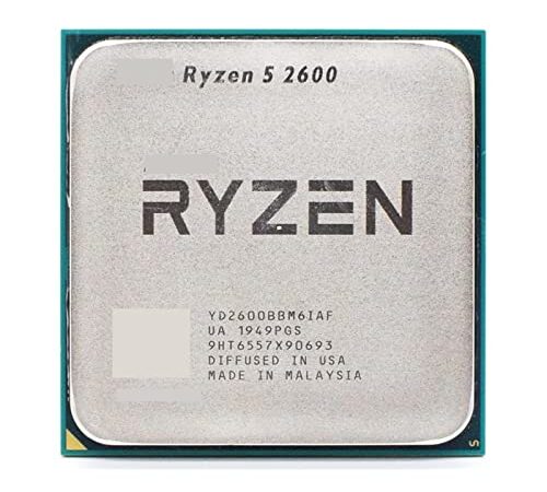 computer Processore CPU Ryzen 5 2600 R5 2600 3,4GHz Six-Core Twelve-Core 65W YD2600BBM6IAF Presa AM4 Accessori