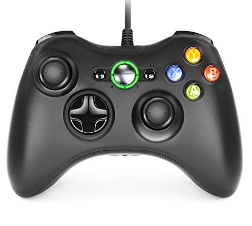 Dhaose Xbox 360 Game Controller, Wired Game Controller Gamepad Controller Cablato USB, Joystick, Joypad Compatibile per Microsoft Xbox 360 Slim PC Windows /7/8/8.1/10