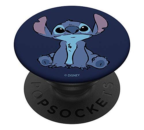 Disney Lilo & Stitch Simple Stitch Portrait PopSockets PopGrip: Impugnatura per Telefoni Cellulari e Tablet Intercambiabile