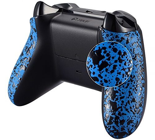 eXtremeRate Grip Cover per Xbox One S X Controller Pannello Laterale Pezzi Ricambio per Xbox One S X Joystick(Model 1708)-Blu Antiscivolo