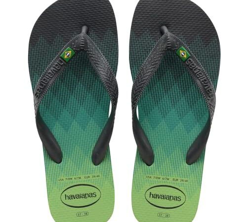 Havaianas Brasil Fresh, Infradito Unisex - Adulto, Verde (Nuova Grafite), 41/42 EU