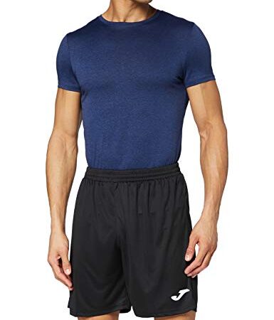 Joma Nobel, Short Allenamento Unisex Adulto, Nero, M