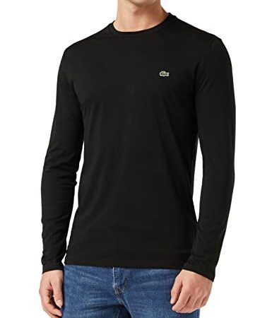 Lacoste TH6712 T-Shirt, Noir, M Uomo