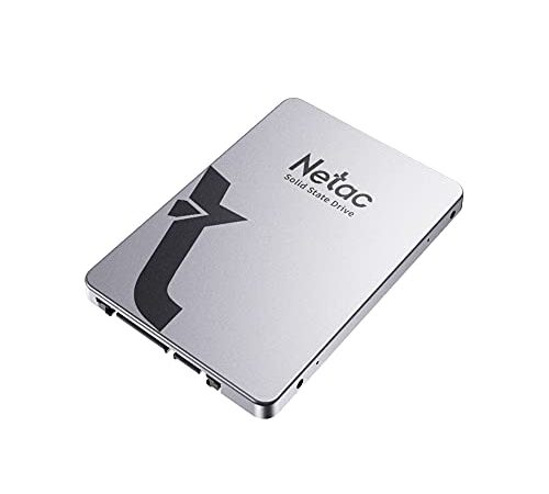 Netac Disco rigido SSD 1 TB, SSD SATAIII da 2,5 '', SSD interno per laptop, velocità di aggiornamento del gioco, grigio argento