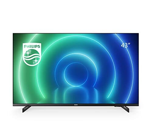 Philips 43PUS7506/12 TV LED da 43 Pollici, Smart TV 4K, immagini HDR Nitide, Dolby Vision Cinematografico e Suono Atmos, Ideale per Gaming