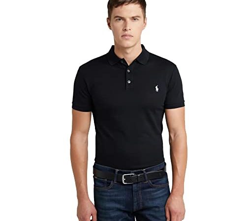 Polo Ralph Lauren Polo in piqué Stretch Slim-Fit (L, Polo Black)