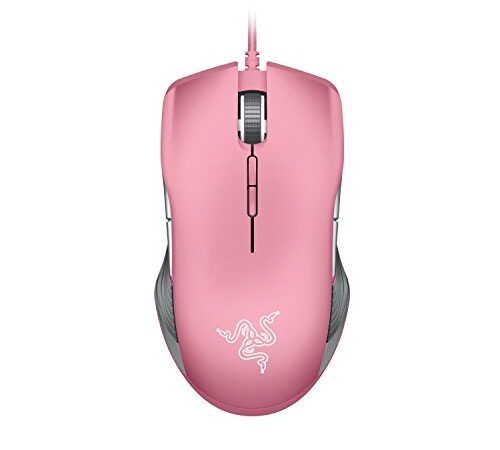 Razer Lancehead Quartz Edition Mouse da Gioco Ambidestro Cablato, Sensore 16.000 DPI, 250 Pollici al Secondo IPS, Tasti Mouse Meccanici Razer e Razer Chroma RGB, Rosa