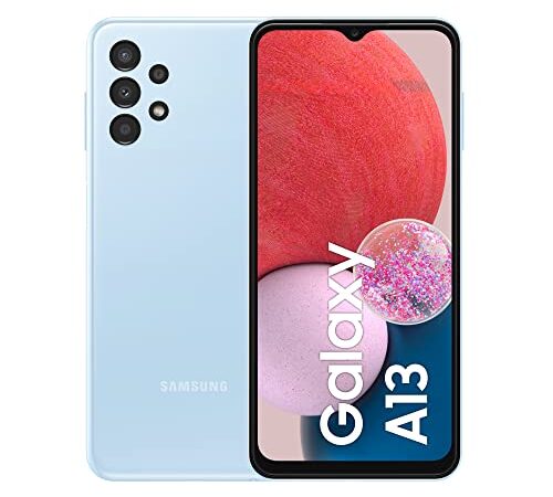 Samsung Galaxy A13 Smartphone Android Processore Dual + Exa Core, Display Infinity-V da 6.6¹ Android 12, 4GB RAM, 64GB Memoria interna espandibile² Batteria 5.000 mAh³ Light Blue [Versione italiana]