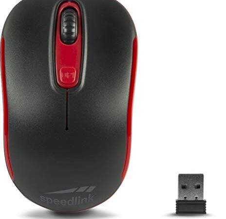 Speedlink CEPTICA Mouse - Wireless, Ceptica Mouse Senza Fili , Nero-Rosso, Schwarz/Rot