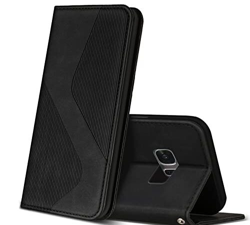 ZONNAVI Cover per Samsung Galaxy S7, Flip Custodia Pelle PU con [Slot Cart] [Supporto Stand] [Magnetica], Cover a Libro Portafoglio per Samsung Galaxy S7 (Nero)