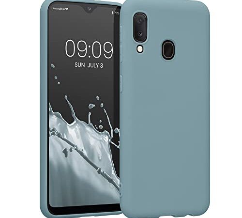 kwmobile Custodia Compatibile con Samsung Galaxy A20e - Cover in Silicone TPU - Back Case per Smartphone - Protezione Gommata Artic Night