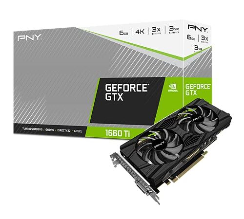 PNY GeForce GTX™ 1660 Ti 6GB Scheda grafica Dual Fan