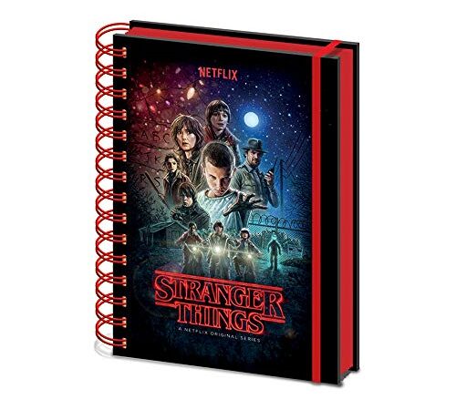 Stranger Things notebook a spirale A5, Multicolore