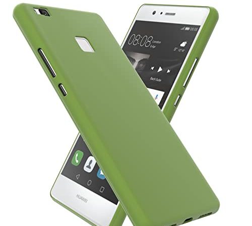 OXYN Cover Compatibile per Huawei P9 Lite, Custodia SOFT TOUCH Opaca Morbida Gel TPU Silicone Resistente Flessibile Case Guscio Antiurto Posteriore Protettiva Proteggi (Verde)